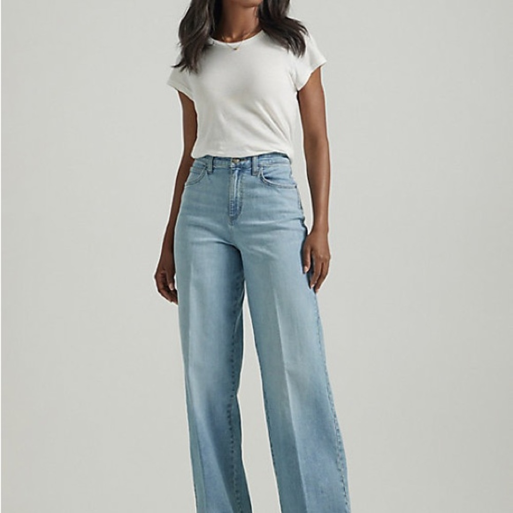 Lee high waist wide leg trouser jean